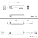 Mini USB 3.0/2.0/1.1 Pigtailed Type C over Single-mode Fiber Extender to Max 250 Meters, USB 3.0 Type C to Fiber