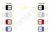 4-Channel 3G-SDI Bidirectional Cascading Fiber Extender