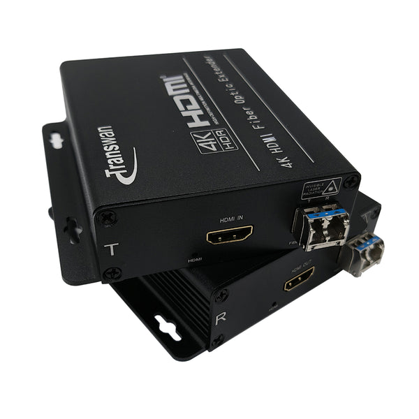 4K HDMI Over Fiber Optic Extender to 10Km, Max 4096 x 2160  (4K @30Hz), HDCP Compliance, 4K Uncompressed Signal