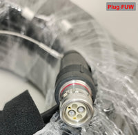 SMPTE311M 3K.93C Hybrid Camera Optical Cable with Plug & Socket (FUW-PUW) Connector