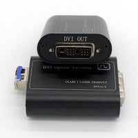 4K DVI Optical Fiber Extender with HDCP 1.2, real-time Live Transmission 20 Kilometers over single-mode Fiber, with 10G Bi-directional SFP module