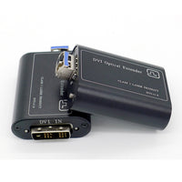 4K DVI Optical Fiber Extender with HDCP 1.2, real-time Live Transmission 20 Kilometers over single-mode Fiber, with 10G Bi-directional SFP module