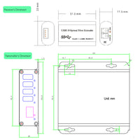 4 Ports USB 3.0 Hub bis 250 Meter über Singlemode-Glasfaser-Extender mit 10 G SFP, unterstützt 5 Gbit/s Super-Speed