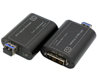 4K DVI over Fiber Extender to 10 Km Fiber with 10 Gbps SFP Module, Uncompressed Signal, w/EDID