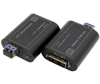 4K DVI over Fiber Extender to Max 300 Meters OM3 MMF with 10Gbps SFP, Uncompressed Signal, EDID