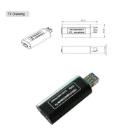 PCI-E-Karte auf 1 Port USB 3.0 Glasfaser-Extender mit Mini-Größe bis max. 250 Meter, mit 10 Gbit/s SFP, Super Speed ​​bis zu 5 Gbit/s