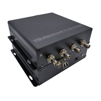 4 Ch Independent 3G-SDI Over Fiber Extender to 10 Kilometers, 4K SDI to Fiber Converter,4K at 60fps