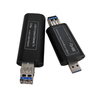 Mini-USB 3.0/2.0/1.1 über Singlemode-Glasfaser-Extender auf maximal 250 Meter, abwärtskompatibel mit USB 2.0/1.1