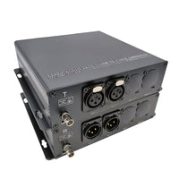 2 Ch Line-Level XLR Audio to Fiber Converter Over 20 Km SMF or 500 Meters MMF, Providing 16-bit or 24 bit Audio Quality