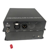 1 Ch Bi-Directional (2 Way) Line-Level XLR Balanced Audio Over Fiber Extender to 20 Km SMF or 500 Meters MMF