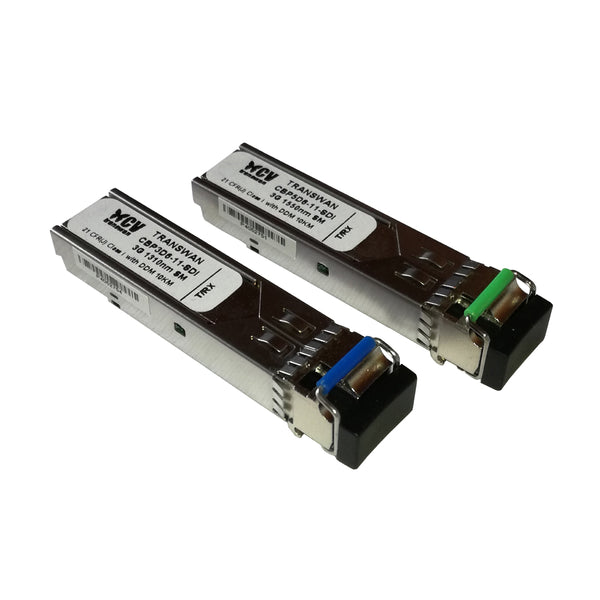 Bidirektionaler 3G-SDI-SFP-Transceiver (1310 nm Tx/1550 nm Rx und 1550 nm Tx/1310 nm Rx) 10 km mit MSA