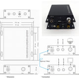 2 Ch RCA Audio Over Fiber Extender & 1 Ch Video to 20 Km SM Fiber or 2 Km MM Fiber, RCA Audio to Fiber Optic Converter