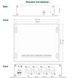 2 Ch Balanced Audio to Fiber Converter-LC4