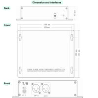 2 Ch XLR audio to Fiber Converter-1