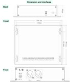 2 Ch XLR audio to Fiber Converter-1