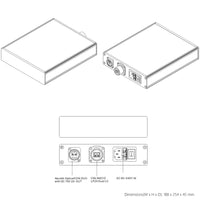 SMPTE Hybrid Elimination Device Adapter (Konvertierung (LC-Glasfaserstecker + Wechselstrom) in Neutrik-Hybridkabel)