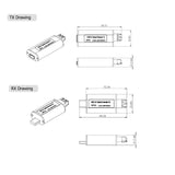 Mini-USB 3.0/2.0/1.1 über Singlemode-Glasfaser-Extender auf maximal 250 Meter, abwärtskompatibel mit USB 2.0/1.1