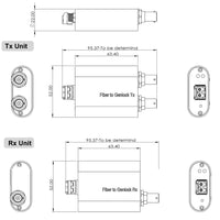 ミニサイズの光ファイバーエクステンダー経由のゲンロック (CVBS/BB/トライレベル)、SFP モジュール付き