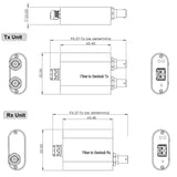 Genlock (CVBS/BB/Tri-Level) über Glasfaser-Extender mit Mini-Größe, mit SFP-Modul