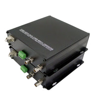 2-Kanal-3G-SDI- und 1-Kanal-RS-422-Daten-zu-Glasfaser-Konverter über 10 km Glasfaser mit SMPTE 424M