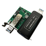 PCI-E-Karte auf 1 Port USB 3.0 Glasfaser-Extender mit Mini-Größe bis max. 250 Meter, mit 10 Gbit/s SFP, Super Speed ​​bis zu 5 Gbit/s