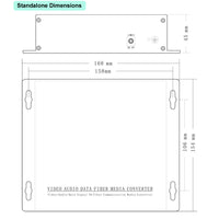 Line Level Mic Level Audio to Fiber Converter