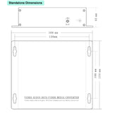 Line Level Mic Level Audio to Fiber Converter