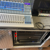 8 チャンネル ラインレベル バランス XLR オーディオ オーバー ファイバー エクステンダー (コンバーター) から最大 20 km SMF または 500 メートル MMF まで、1 U ラックマウント シャーシを搭載
